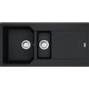 Franke Lavello una vasca con vaschetta e gocciolatoio Urban Incasso UBG 651 114.0686.779 in fragranite nero da 100x50 cm