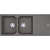 Franke PRONTA CONSEGNA - Franke Lavello due vasche con gocciolatoio Urban Incasso UBG 621 114.0686.788 finitura fragranite stone grey da 116x50 cm