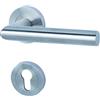 Alpertec Porta in acciaio inox Doha Alpertec - R appartamento banda porte PZ pulsante set maniglia porta guarnizioni, 88024910