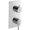 Newform - X-Steel miscelatore deviatore meccanico doccia 2 uscite completo 69673EX + 31087