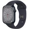 Apple Watch Serie 8 GPS 45mm Cassa Midnight/Cinturino Sport Midnight Ricondiz.