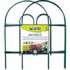 TENAX Arcodeco Verde, Bordura da Giardino, Altezza 46 cm Lunghezza 2,50 m, Bordura ad Arco Tondo in Acciaio Plastificato, Composta da 6 moduli di 42x46 cm