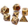 Asmodee REBEL - Set di dadi RPG - Metallo - Ottone