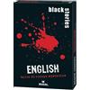 moses Black Stories English - 50 Creepy Mysteries, Lingua Inglese, Criminale Carte con Due Varianti, Gioco di Puzzle per Ragazzi e Adulti, Colore Bianco, 90057