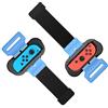 MENEEA Braccialetti per Just Dance 2022 2021 2020 2019 Compatibile con Nintendo Switch/Switch OLED, Cinturino Elastico Regolabile Compatibile con JoyCon Controller, 2pcs (Nero)