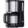 Braun PurShine KF1505 BK - Macchina da caffè con filtro, 1,2 l, in acciaio inox, per fino a 9 tazze, sistema OptiBrew, funzione antigoccia, filtro girevole, spegnimento automatico, 1000 W, colore: