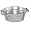Dehner Vaso per piante Dehner, Ø 37 cm, altezza 15 cm, galvanizzato, argento