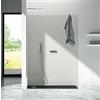 CSA Box Doccia Parete Doccia Gemma W.D Walk in cm80 6MM in 4 Colori - Colore Profilo : Cromo Lucido