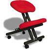 cinius Sedia Ergonomica Nera con seduta color Rosso