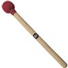 Meinl Percussion SB2 - Bacchetta Samba, lunghezza 40,64 cm (16), punta in feltro rosso da 2 (5,08 cm), colore: Legno naturale/rosso