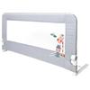Interbaby Sponda Letto Bambini Pieghevole 150 cm | Barriera Anticaduta con Sbarra Letto | 18 mesi-5 anni | Compatibile Letto Singolo e Matrimoniale | Giraffa