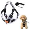Cutiolly Pettorina Cane,Pettorina per Cani Guinzaglio,Imbracatura Riflettente Regolabile,per Cane Piccola Media Taglia e Gatti,XS (Nero)