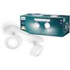 Philips Clockwork Lampada con 2 Faretti Orientabili, LED Integrato, 2 x 4.5  W, Bianco : : Casa e cucina