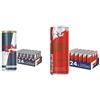 Red Bull Energy Drink, Zero Calorie, 250 ml (24 Lattine) & Energy Drink, Gusto Anguria, 250 ml (24 Lattine)
