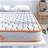 Maxzzz Bobina Bonnell Schiuma, Memory Foam, Grigio, Doppio