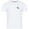Calvin Klein Jeans Chest Monogram IB0IB01231 Top in Maglia a Maniche Corte, Bianco (Bright White), 12 Anni Bambini e Ragazzi