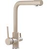 ZPSPZ Rubinetto Cucina 3 Vie Miscelatore Cucina Girevole A 360 ° Ottone Resistente Caldo e Freddo Acqua Acqua Potabile Foro Singolo Rubinetto da Cucina-Avena