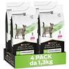 Purina Pro Plan Veterinary Diets Hypoallergenic HA crocchette gatti, 4 confezioni da 1,3kg