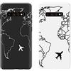 Yoedge 2 Pezzi per Samsung Galaxy S20 FE 5G Cover,Silicone Morbide Matte Custodia con Aereo Disegni,Ultra Sottile TPU Case Protettiva Antiurto per Samsung S20 FE 5G 6,5,Nero&bianca