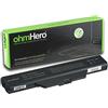 ohmHERO Batteria ohmHero 5200mAh REALI 10,8V per portatile HP-Compaq 510, 511, 6830s, 615, 6730s, 6820, 6820s, 550, 610, 6720s, 6720s/CT, 6730s/CT, 6735