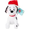 CARTOON Peluche con suono, Disney Dalmata la carica dei 101 Christmas, pupazzo natalizio, 30 cm, idea regalo natale (Lucky)