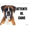 Lovelytiles BOXER attenti al cane mod 4 TARGA cartello IN METALLO (20X30)