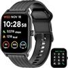 Baolubao Smartwatch Uomo Donna, Orologio Chiamate Bluetooth con Notifiche Messaggi, Intelligente Fitness con Alexa/Cardiofrequenzimetro/Sonno/SpO2, Activity Tracker 1.8 per iOS Android