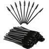 Loopunk 300 Pezzi Spazzolino Ciglia,Pennello per Ciglia Monouso,Applicatore Mascara, Pennello Mascara Spazzola Ciglia per Sopracciglia per Extension Ciglia（Nero）