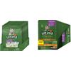Ultima Sterilizzati Adult Pollo - Crocchette per Gatti - Confezione da 8 x 800 g - Totale 6.4 kg & Cibo Umido per Gatti Fit & Delicious con Pollo: 24 Buste da 85g