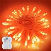 cshare Le più recenti lucine a batteria a LED, 3M 30 LED Scatola batteria impermeabile IP65 con timer, decorazione per Natale, giardino, stanza per esterni/interni-Arancione