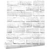 myforHD Carta da Parati Autoadesiva Mattone Vintage Decorativo Sfondo Adesivo Vinile Finta Pietra 44cmx300cm Mattoni Pellicola Adesiva Lavabile Paraschizzi Cucina Rimuovibile