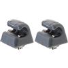 YINETTECH 2 clip per aletta parasole per auto, compatibili con W123 W124 W126 W140 W201 W463 A1268100012 126-810-00-12-8412 accessori per visiera in plastica grigia