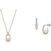 Skagen - Collana con pendente Agnethe e orecchini in madreperla