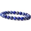 Treasure Bay Bracciale elastico da uomo fatto a mano con perline | Braccialetto di perline con pietre preziose di cristallo curativo Chakra da 8 mm per Uomo Donna