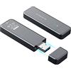 ElecGear Mini USB Case per 2230/2242 SATA M.2 SSD, Serial ATA Custodia in Alluminio con Cappuccio Magnetico, 10Gbps Adattatore per Scheda di Memoria interna per Unità Flash (NG-2242A)