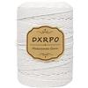 DXRPO Corda Macramè 3 mm x 300 m, Filo Naturale per Appendiabiti, Decorazioni Floreali, Home Decor Camera da Letto e Nuziali (Bianco)