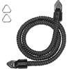 ORMY CAM Tracolla per fotocamera (550 Paracord), adatta per Nikon, Canon, Sony, Panasonic, Fujifilm, Olympus, DSLR SLR Mirrorless, confortevole, antiscivolo, resistente, colore: nero, Nero , 41 inches