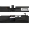 B BELINI GROUP BELINI | Angolo cottura Lucy - Mobili da cucina 300 cm | Cucina completa senza elettrodomestici con pensili e armadi inferiori | Con controsoffitti | Nero lucido