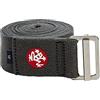 Manduka Align - Cinghia da yoga, in cotone leggero, sicura, antiscivolo, larghezza 4,5 cm, lunghezza 305 cm, colore grigio