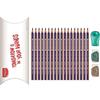 Maped - Set di 18 matite grafite, in legno, 2 gomme di precisione in legno + 1 temperamatite Bulbo - Green Pack - Blu/Verde