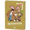 moses 90098 Black Stories Junior Top Rider-50 incredibili Tutto Il Vero Record, Il Gioco di Carte Puzzle Due Varianti di Gioco, Gioco Puzzle per Bambini dai 8 Anni in su, Bianco