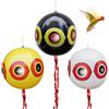 Norhogo 3 Pezzi Palloncini Spaventapasseri Birdless Balloon Set, Spaventa Uccelli, Repellente Piccioni, dissuasori per piccioni con Corda, 3 Colori
