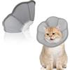 shallyong Collare Shallyong anti-leccare regolabile e traspirante per gatti e cani di piccola taglia - recupero chirurgico e lesioni