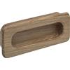 ALLES IM GRIFF Maniglia Cidras larghezza 110 mm, porta scorrevole in legno, impugnatura a conchiglia, dimensioni di ingresso 102 x 42 mm, rovere grezzo