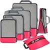 Eono Organizzatori da Viaggio a Compressione, Organizer Valigia Set, Cubo di Viaggio, Cubi di Imballaggio, Compression Packing Cube