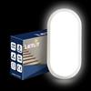 Letlit Plafoniera LED da Esterno, 12W 1200LM Applique da Parete Interno, IP65 Lampada Led Soffitto Ovale Luci, Bianco Neutro 4000K Applique Bagno Luce per Balcone Scale Corridoio Garage, 1 Pezzo