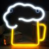 DaJasd Birra Insegna al neon, LED Illuminazione per Bar, Discoteche, Ristoranti, Negozi, Festa, Batteria Alimentata Tramite USB