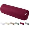 beties BasicSoft XL - Fodera per cuscino cervicale, circa 25 x 70 cm, 100% cotone, jersey di cotone, per schiena/gambe, per la conservazione della gravidanza, colore: rosso rododentron-rosso