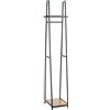 HAKU armadio in piedi rovere, nero, MDF, metallo - Dim. L 38 cm x A 166 cm x P 40 cm, Stile Moderno