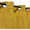 Atout Ciel Tenda in camoscio termico foderata in pile, 140 x 240 cm, pronta da appendere, colore: giallo senape